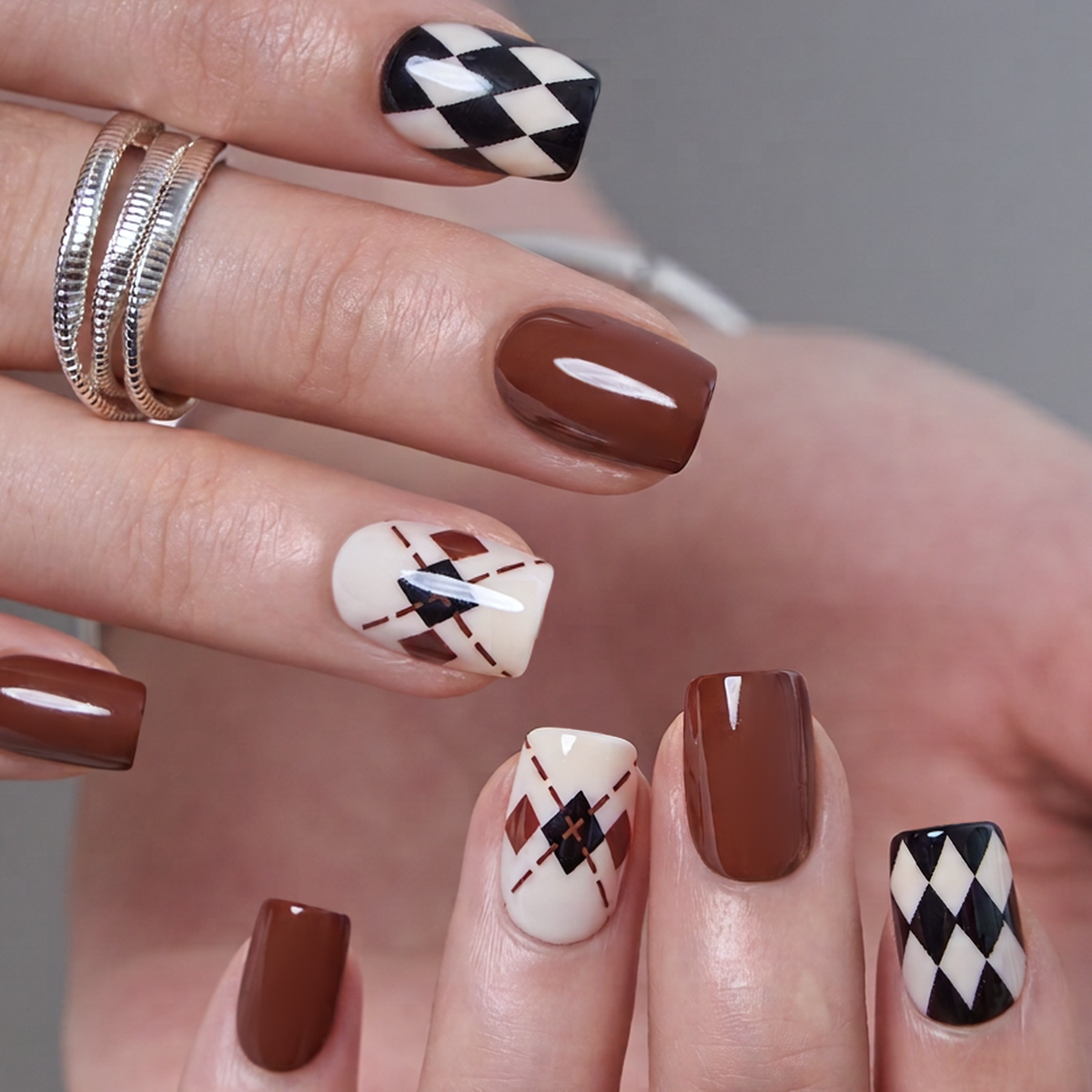 Blush Leopard – S Squoval