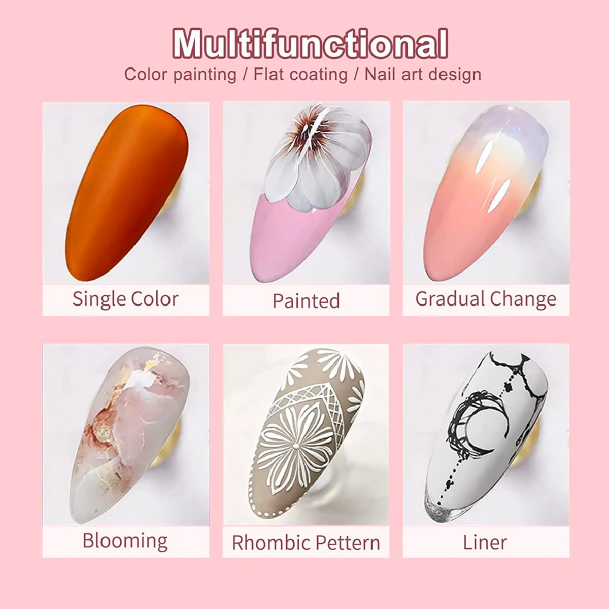4 Farben Festes Nagelgel D-04 