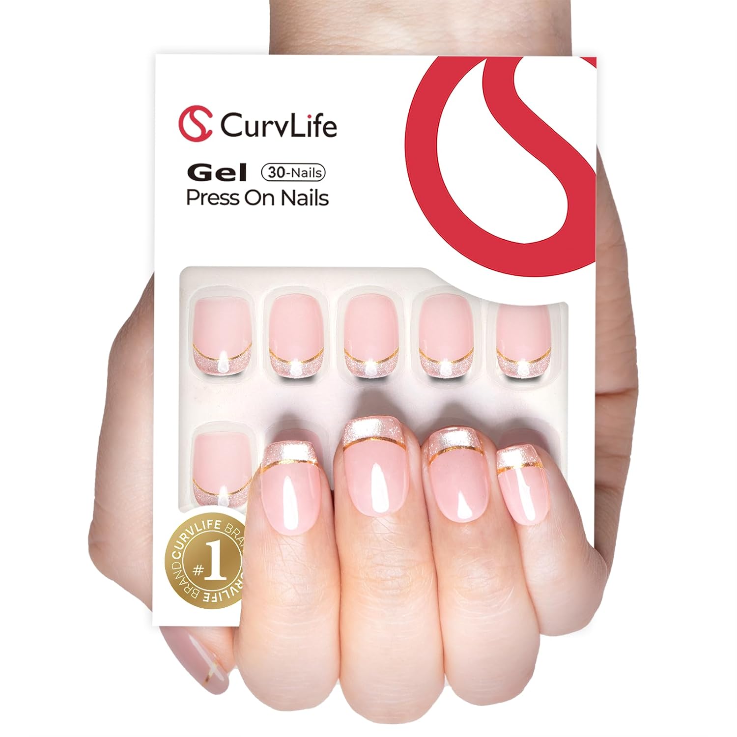 Blush Glitz – S Squoval