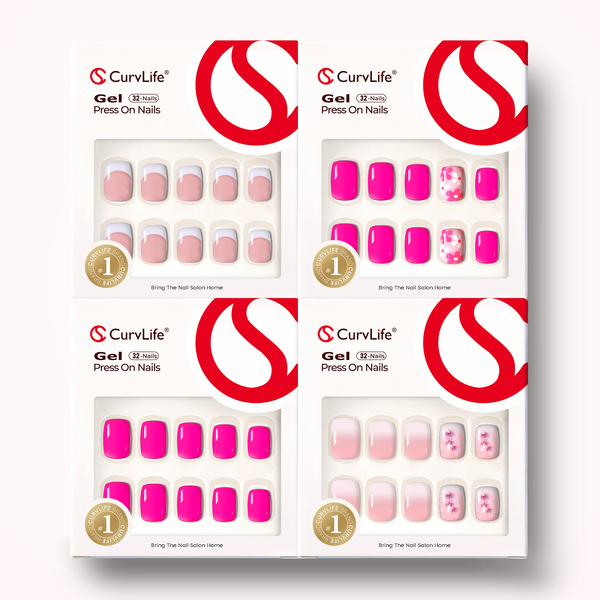 Blushing Garden Collection-Short Squoval