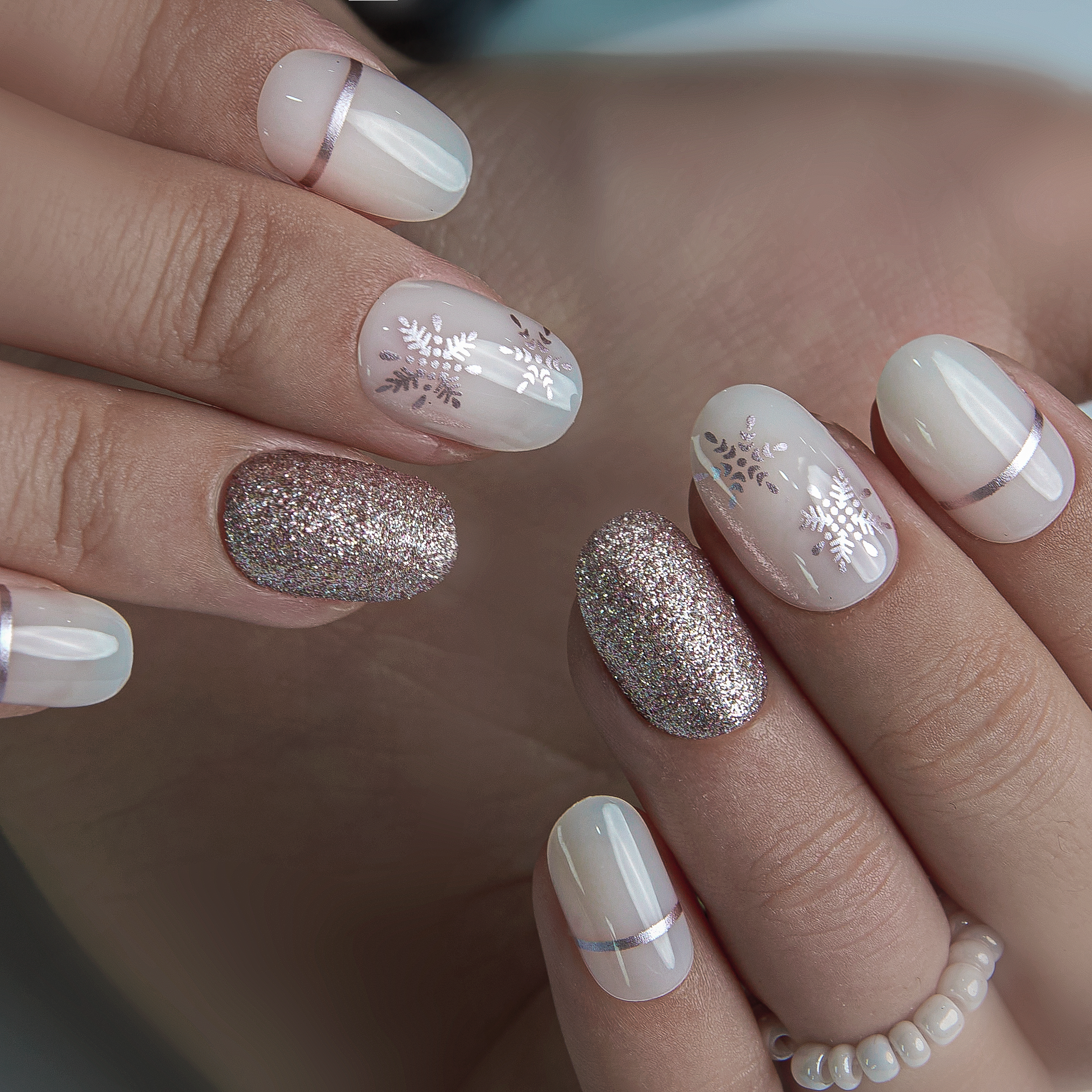 Snowflake Luxe – S Oval
