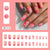24pcs/Set Press On Nails W1314