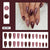 24pcs/Set Press On Nails W1061