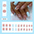 24pcs/Set Press On Nails W568