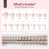 French Tips 300Pcs |15 Sizes |10 Sets Long Square Nail