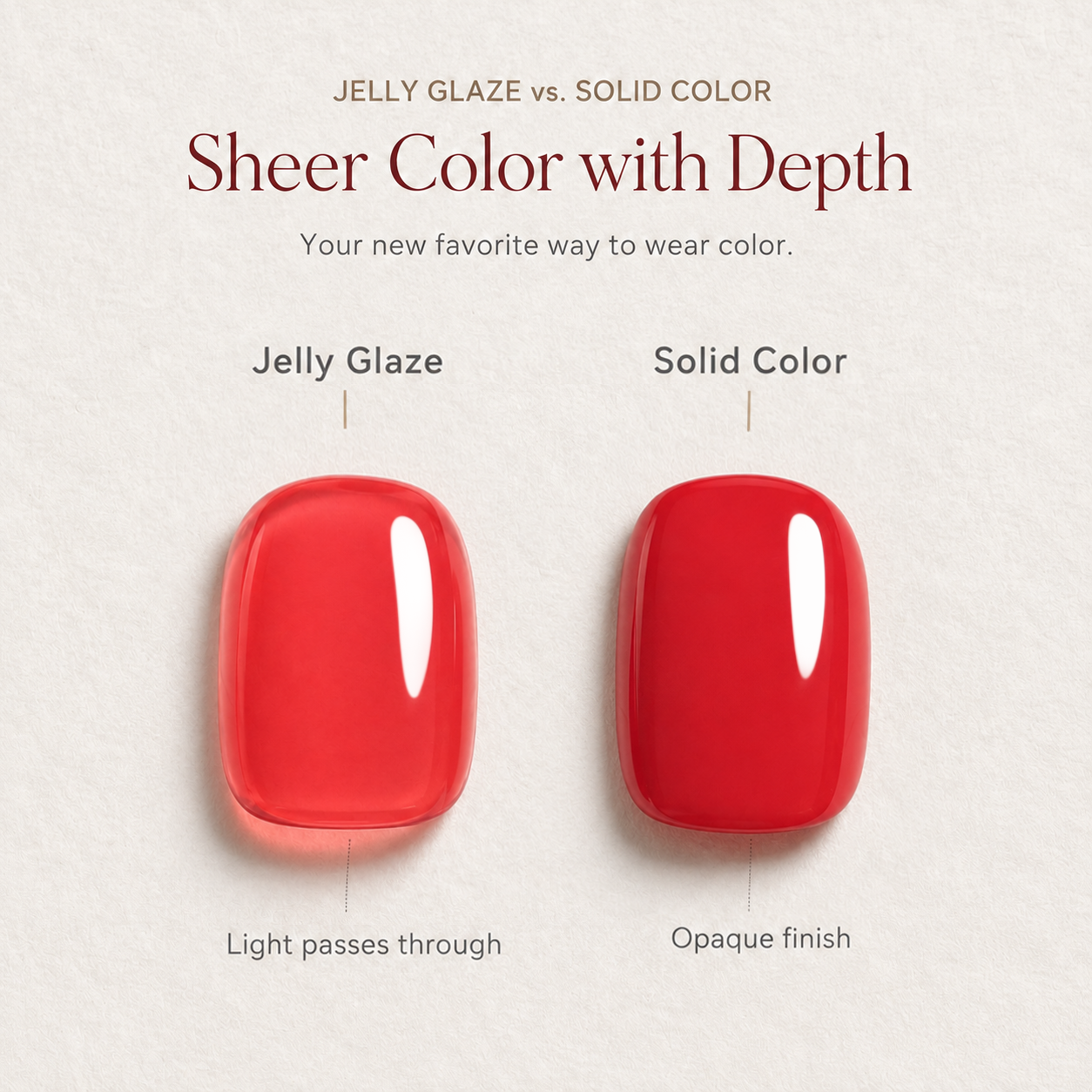 Jelly Glaze - Raspberry Soda - RS Squoval