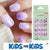 Mini Press On Nails For Kids 24 Pcs KPN1-36
