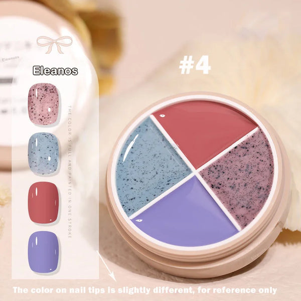 4 Colors Solid Nail Gel color4
