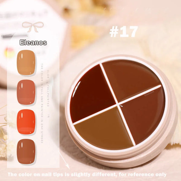 4 Colors Solid Nail Gel color17