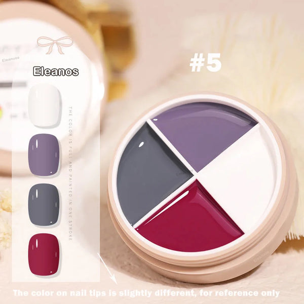 4 Colors Solid Nail Gel color5