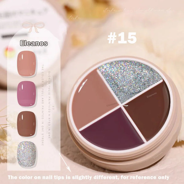 4 Colors Solid Nail Gel color15