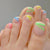 Press On Toe nails Set 24pcs/set JP1659