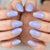 Short Almond Press On Nail Tips Soild Color Purple Bule Fake Nails Set Salons At Home Glossy Nails Uv Gel Fingernails With Tabs