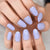Short Almond Press On Nail Tips Soild Color Purple Bule Fake Nails Set Salons At Home Glossy Nails Uv Gel Fingernails With Tabs